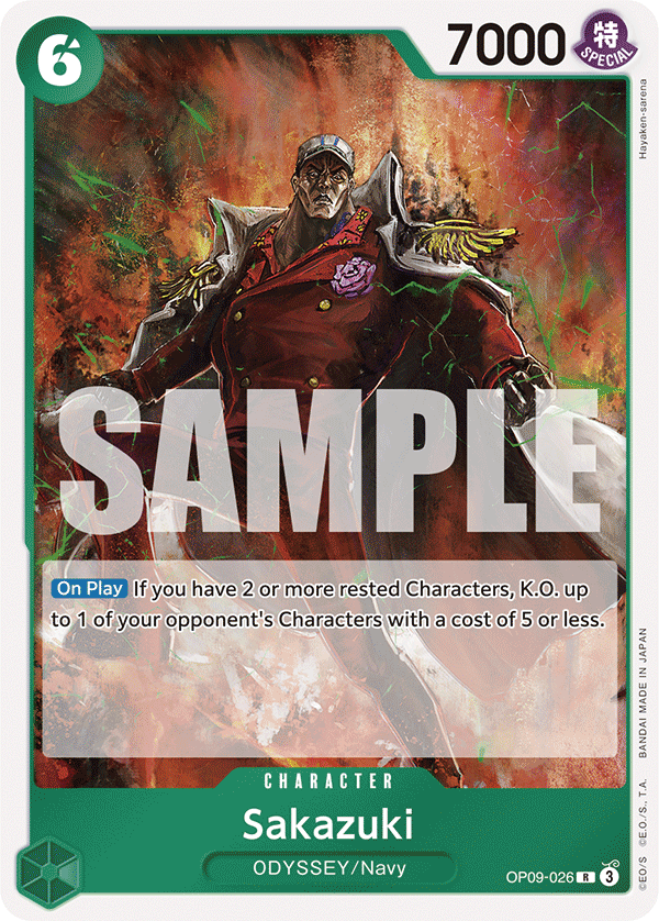 Sakazuki OP09-026 One Piece card
