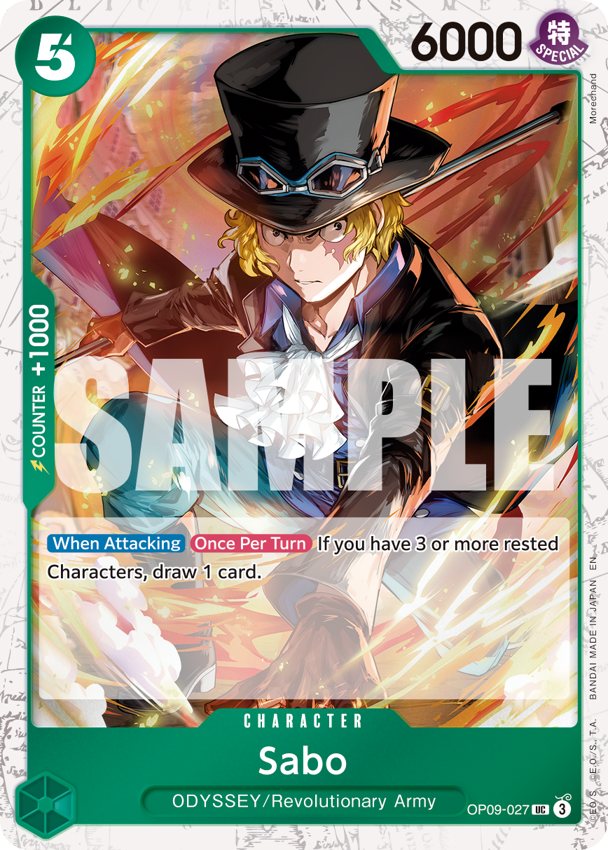 Sabo - OP09-027 (Pirate Foil) OP09-027 One Piece card