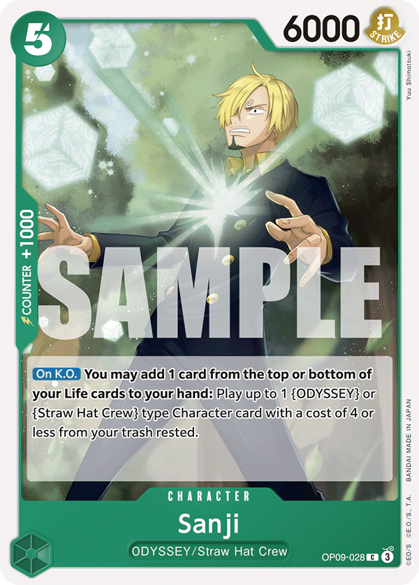 Sanji (028) OP09-028 One Piece card