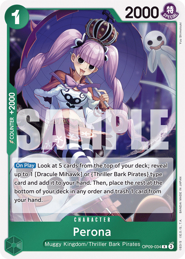 Perona OP09-034 One Piece card