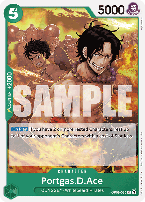 Portgas.D.Ace (Reprint) OP09-035 One Piece card