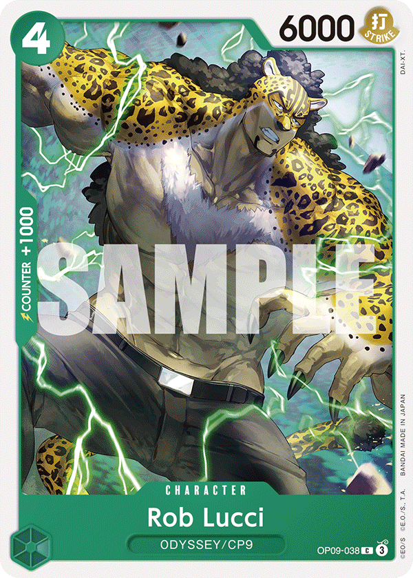 Rob Lucci (038) OP09-038 One Piece card