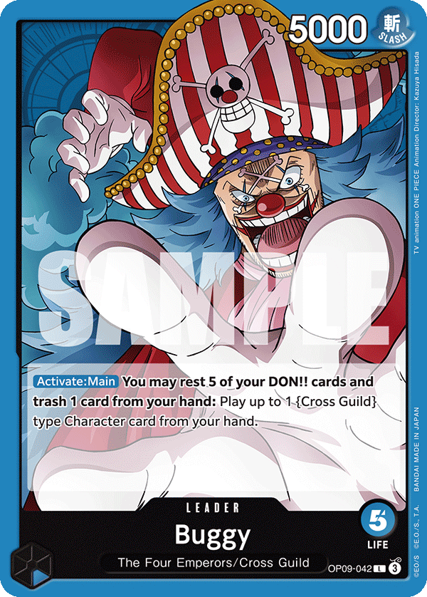 Buggy (042) OP09-042 One Piece card