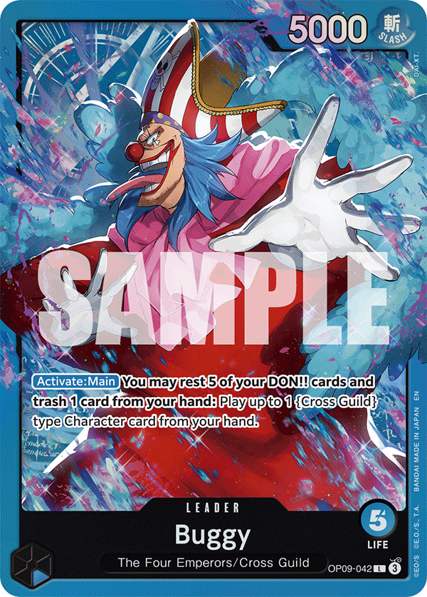 Buggy (OP09-042) leader from Starter Deck 25: BLUE Buggy