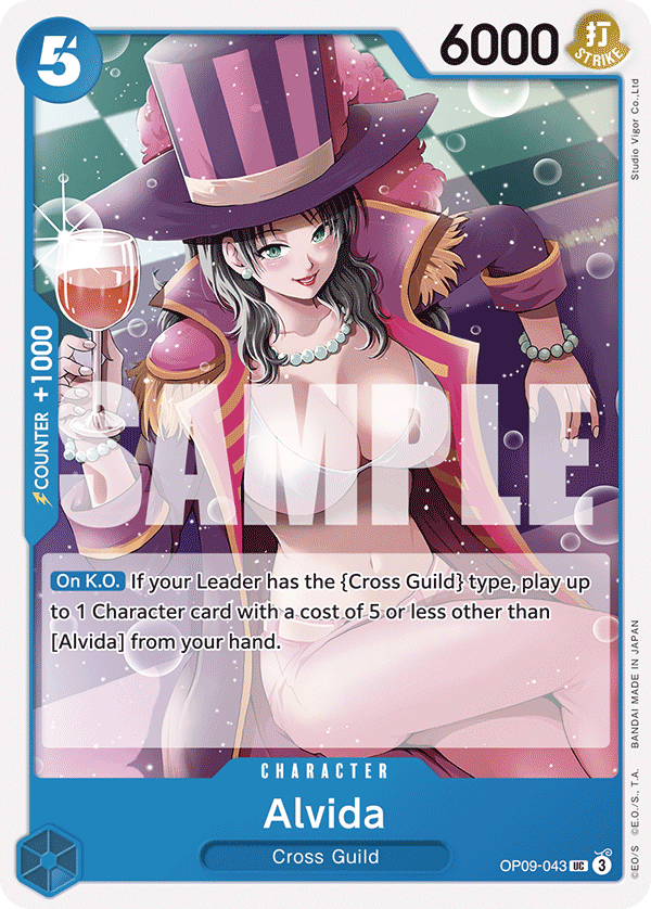 Alvida OP09-043 One Piece card
