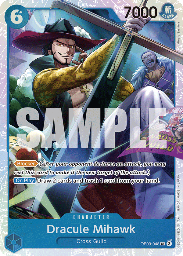 Dracule Mihawk OP09-048 One Piece card