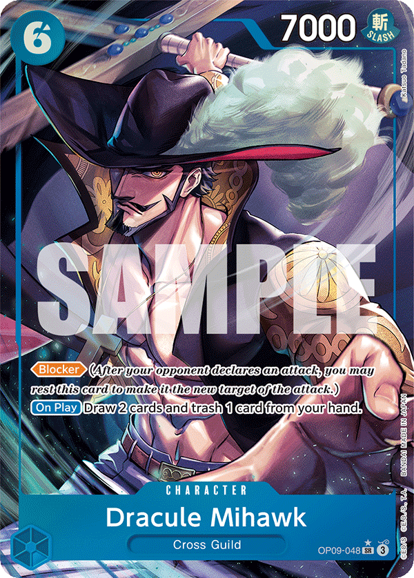 Dracule Mihawk (Parallel) OP09-048 One Piece card