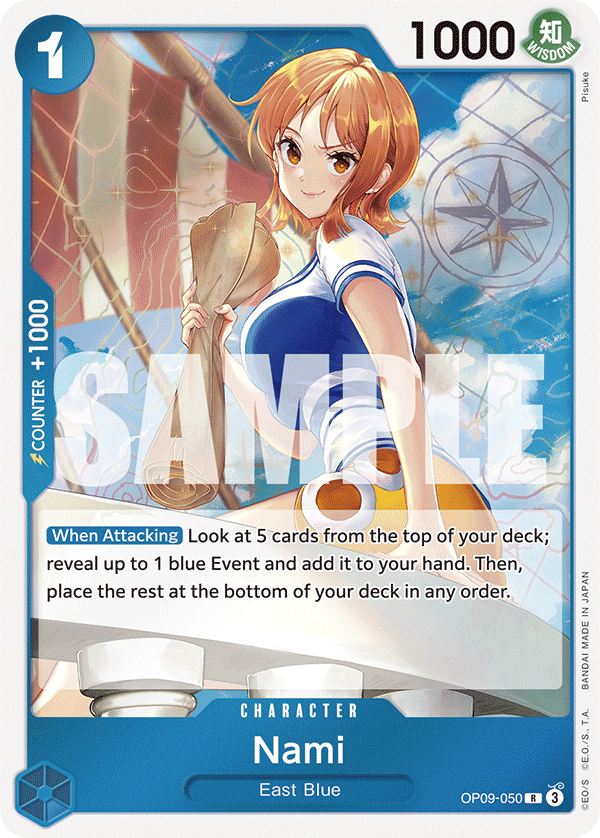 Nami (050) OP09-050 One Piece card