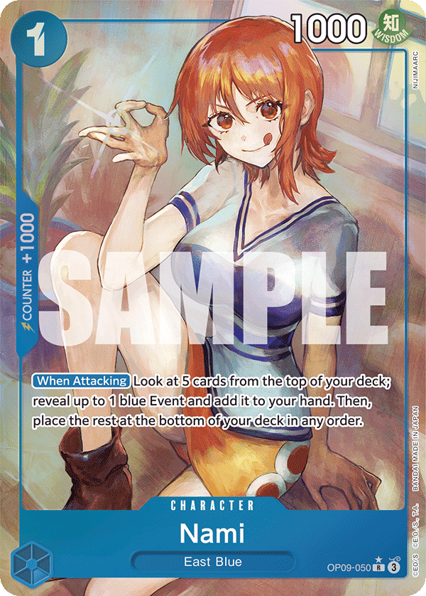 Nami (050) (Parallel) OP09-050 One Piece card