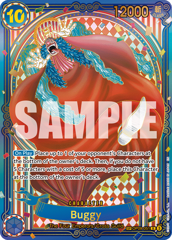 Buggy - OP09-051 (SP) (Gold) OP09-051 One Piece card