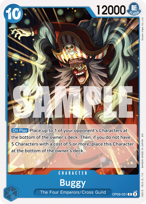 Buggy (Reprint) OP09-051 One Piece card