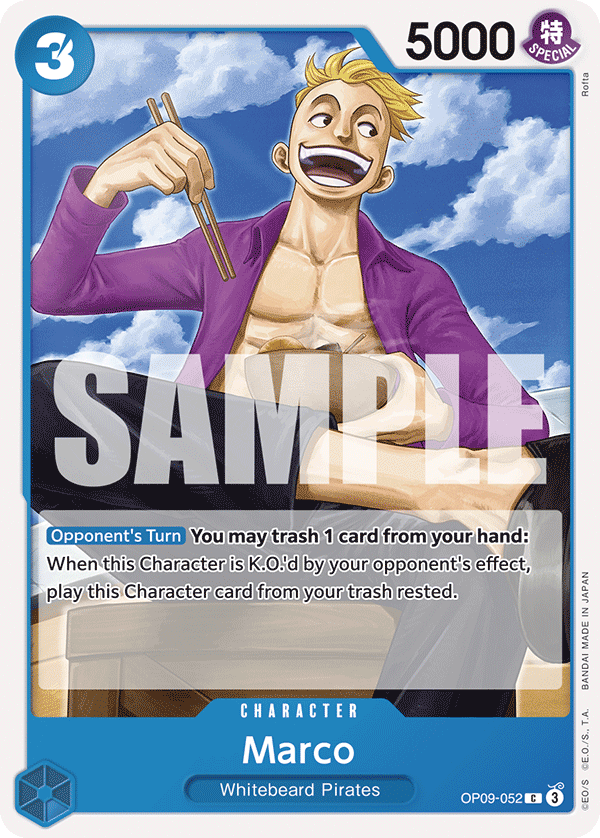 Marco OP09-052 One Piece card