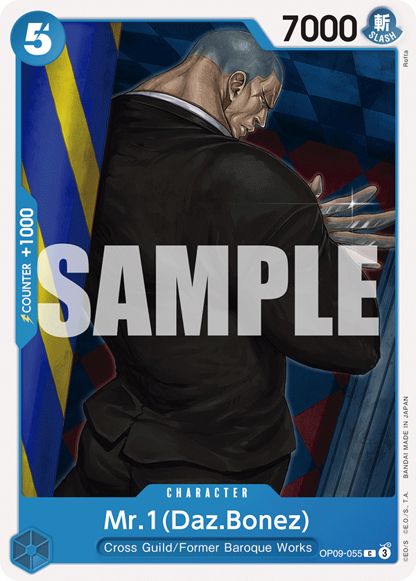Mr.1(Daz.Bonez) OP09-055 One Piece card
