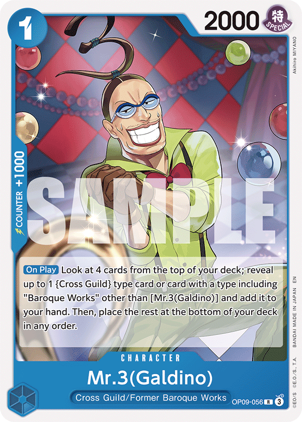 Mr.3(Galdino) (Reprint) OP09-056 One Piece card
