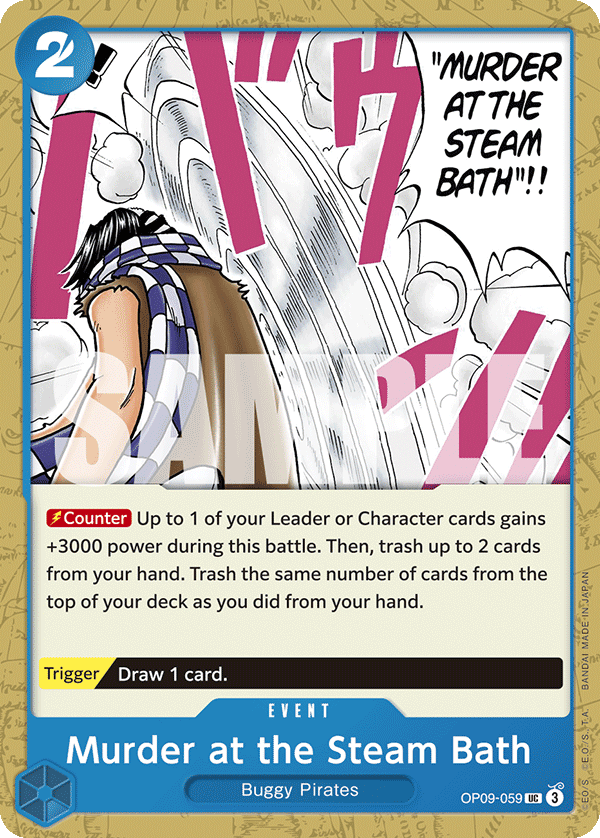 Murder at the Steam Bath OP09-059 One Piece card