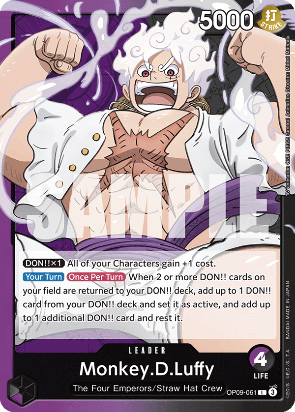 Monkey.D.Luffy (061) OP09-061 One Piece card