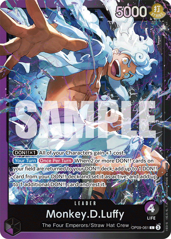 Monkey.D.Luffy (OP09-061) leader from Starter Deck 26: PURPLE/BLACK Monkey.D.Luffy