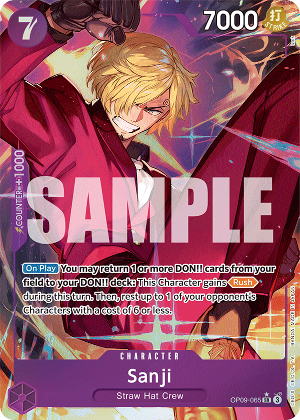 Sanji (065) (Parallel) OP09-065 One Piece card