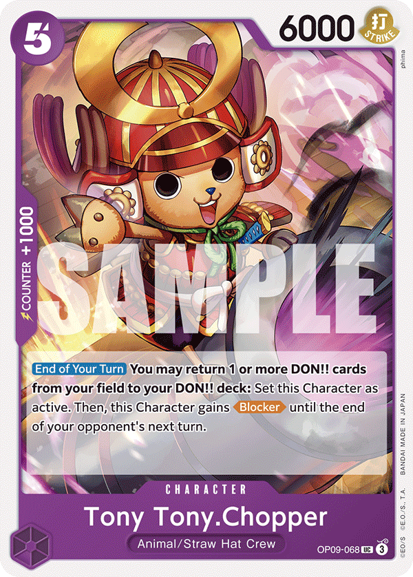 Tony Tony.Chopper (068) OP09-068 One Piece card