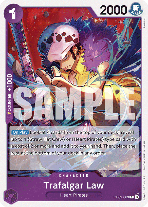 Trafalgar Law (069) OP09-069 One Piece card