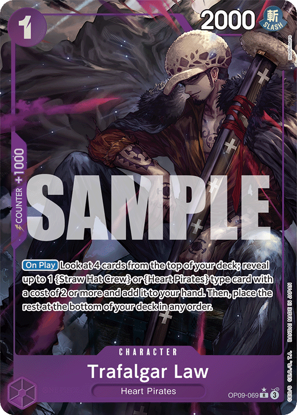 Trafalgar Law (069) (Parallel) OP09-069 One Piece card