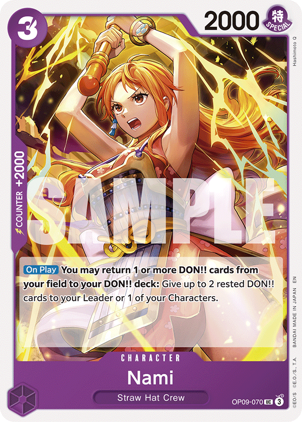 Nami (Reprint) OP09-070 One Piece card