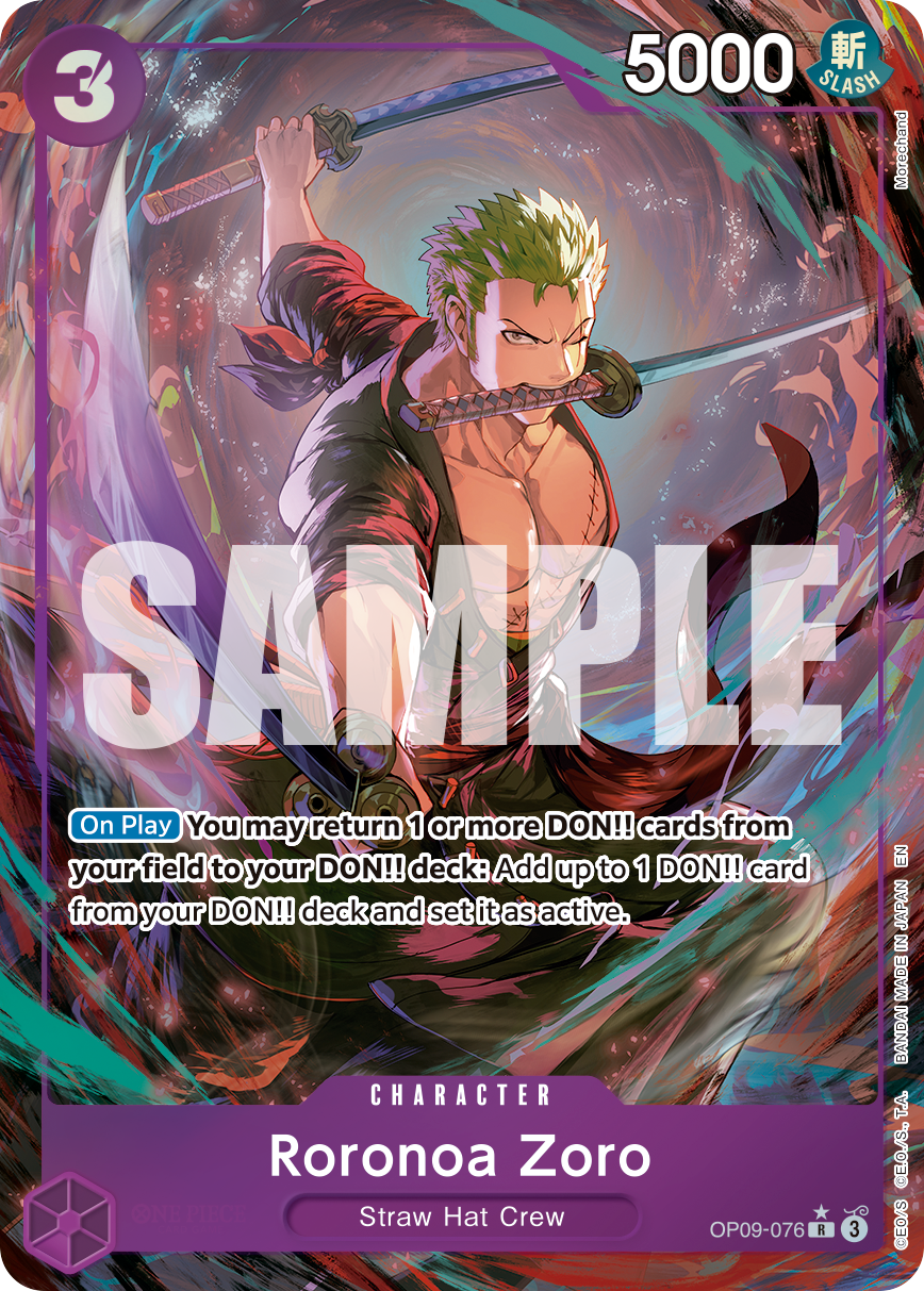 Roronoa Zoro - OP09-076 (Alternate Art) OP09-076 One Piece card