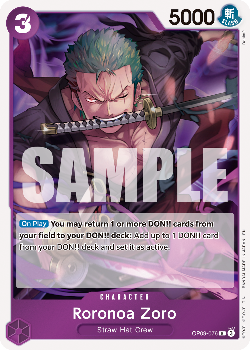 Roronoa Zoro - OP09-076 OP09-076 One Piece card