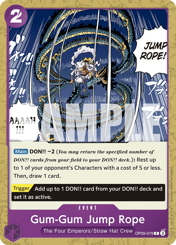 Gum-Gum Jump Rope OP09-079 One Piece card