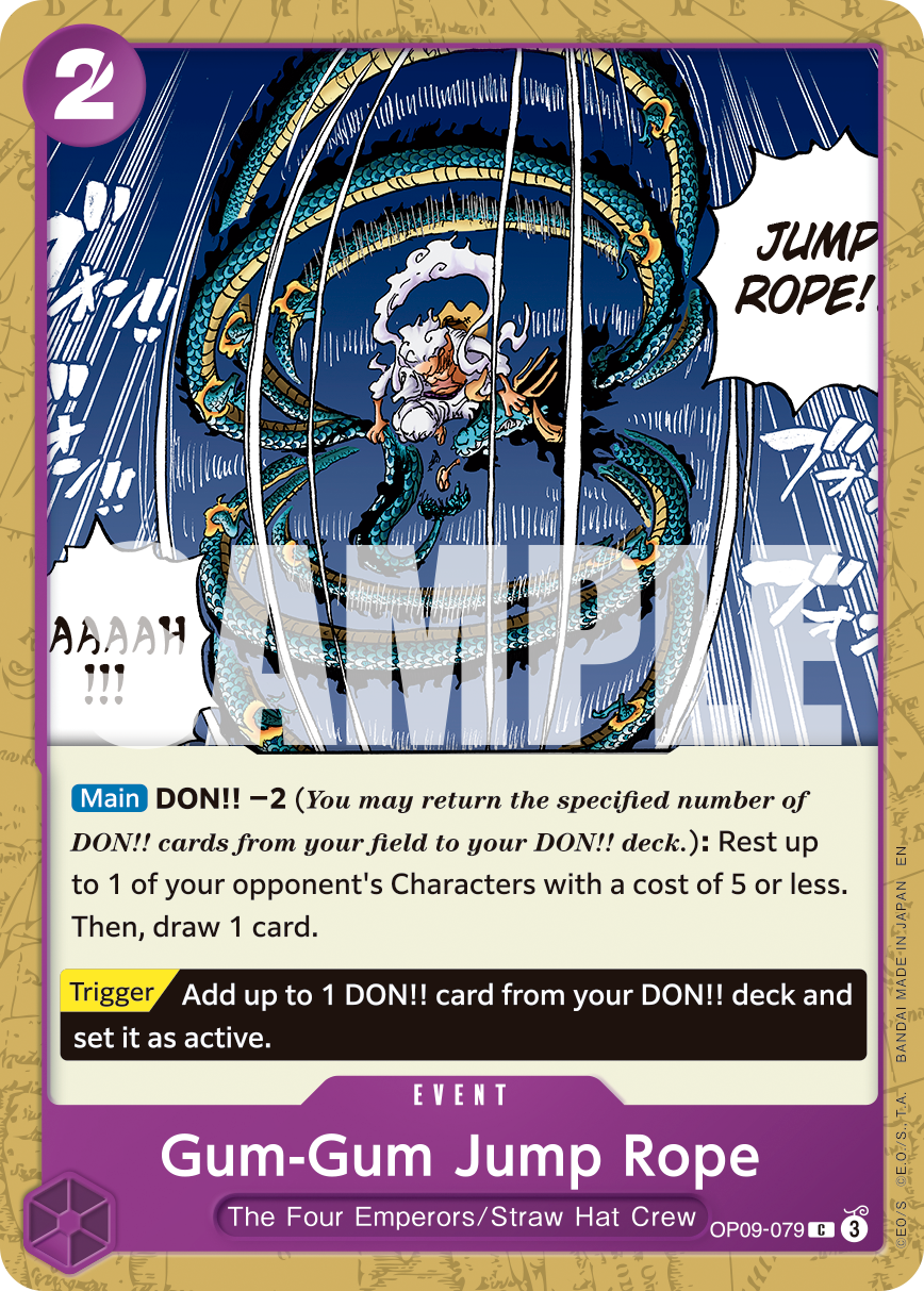 Gum-Gum Jump Rope (Reprint) OP09-079 One Piece card