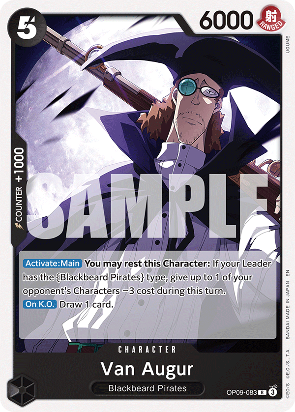 Van Augur (Reprint) OP09-083 One Piece card