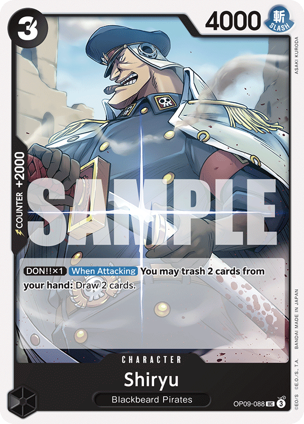 Shiryu OP09-088 One Piece card