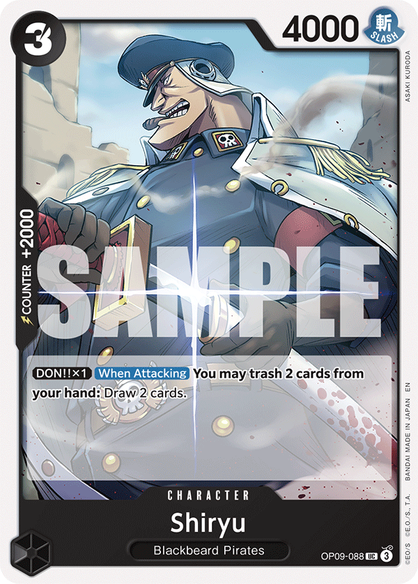 Shiryu (Reprint) OP09-088 One Piece card