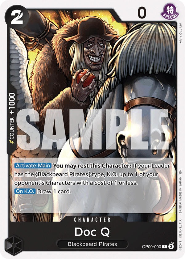 Doc Q (Reprint) OP09-090 One Piece card