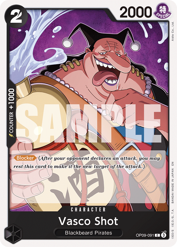 Vasco Shot (Reprint) OP09-091 One Piece card