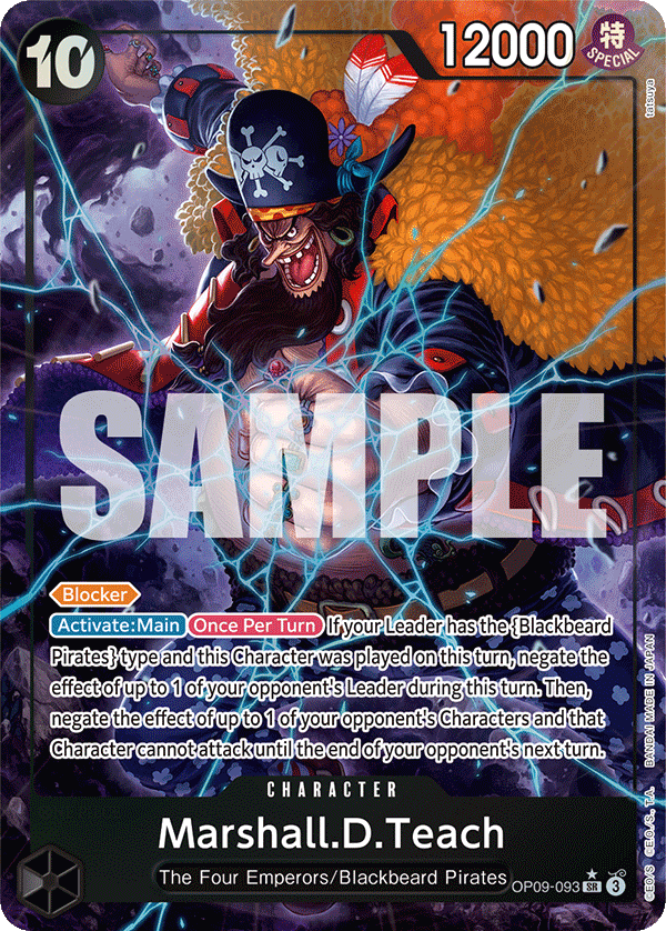 Marshall.D.Teach (093) (Alternate Art) OP09-093 One Piece card