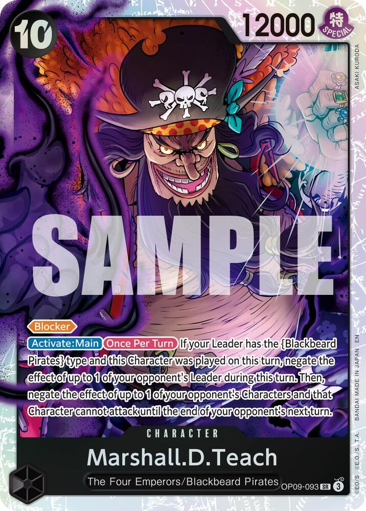 Marshall.D.Teach - OP09-093 (Reprint) OP09-093 One Piece card