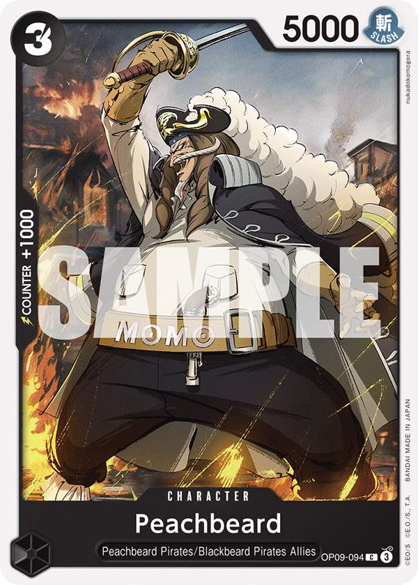 Peachbeard OP09-094 One Piece card