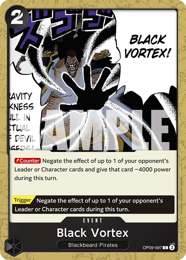 Black Vortex OP09-097 One Piece card