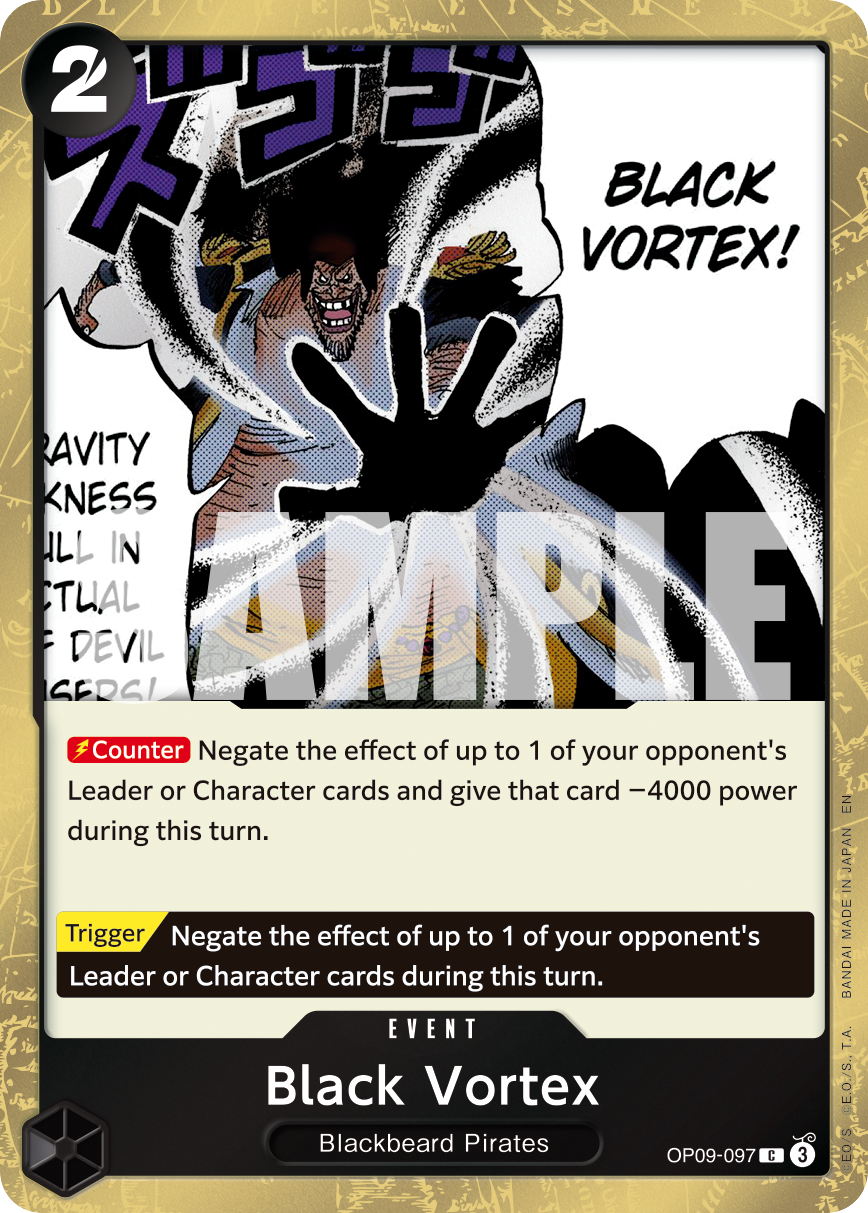 Black Vortex (Pirate Foil) OP09-097 One Piece card