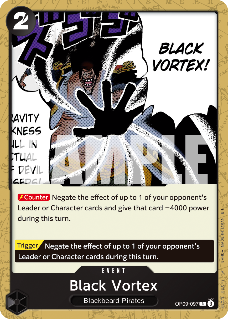 Black Vortex (Reprint) OP09-097 One Piece card