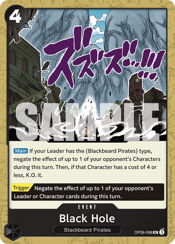Black Hole OP09-098 One Piece card