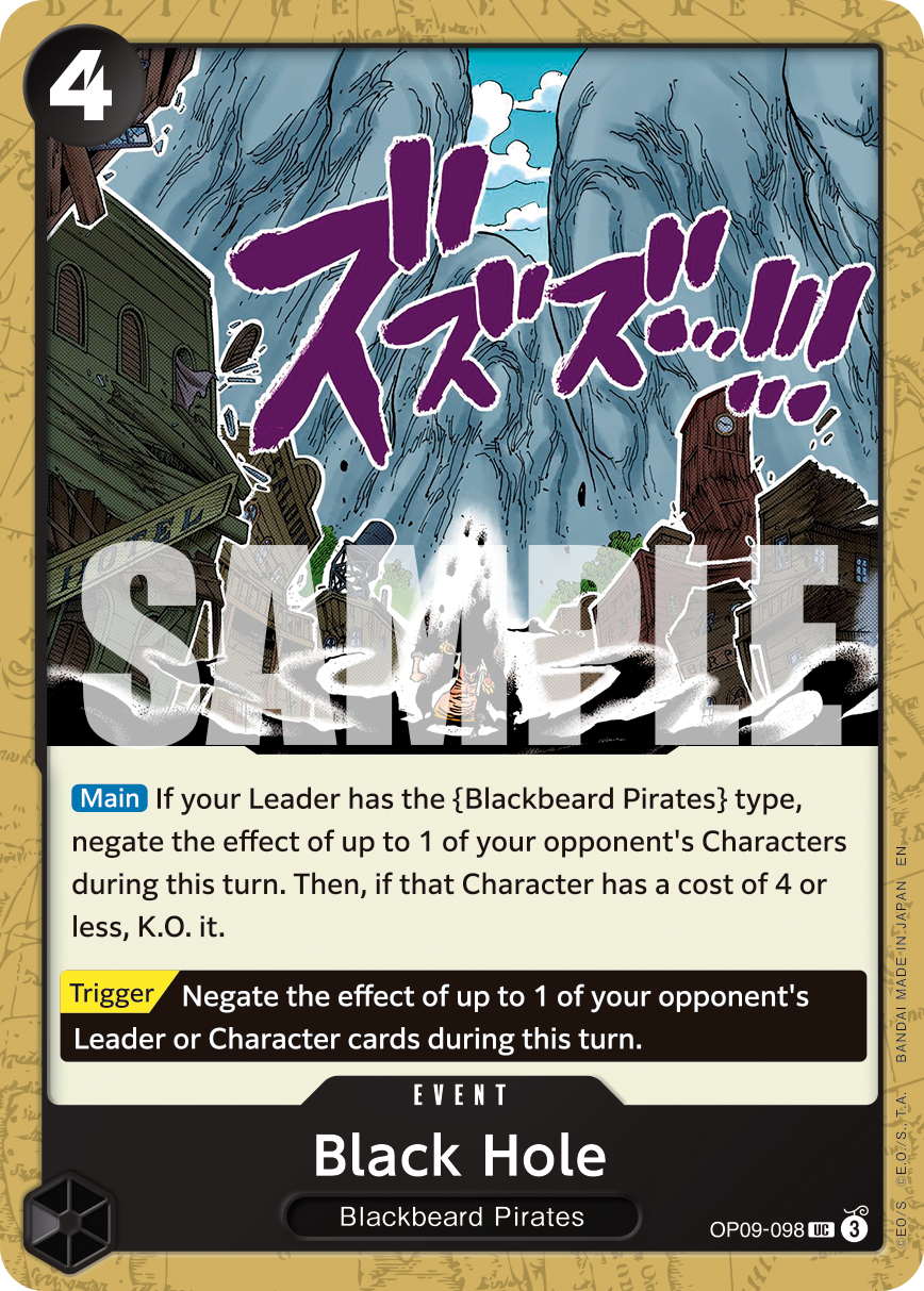 Black Hole (Reprint) OP09-098 One Piece card