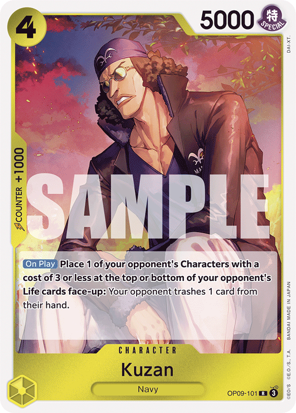 Kuzan OP09-101 One Piece card