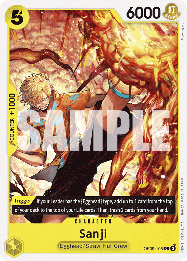 Sanji (105) OP09-105 One Piece card