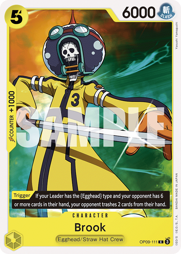 Brook (111) OP09-111 One Piece card