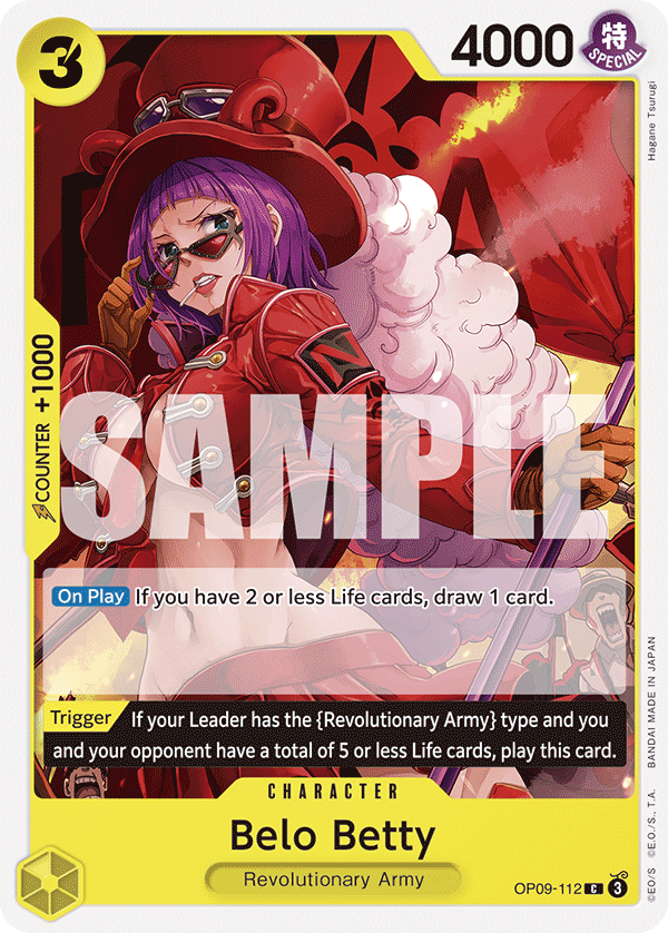 Belo Betty OP09-112 One Piece card