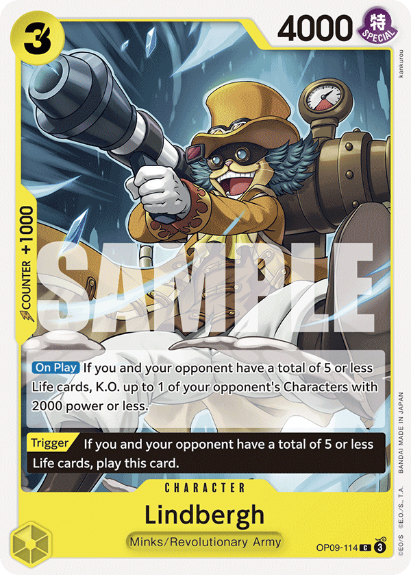 Lindbergh OP09-114 One Piece card