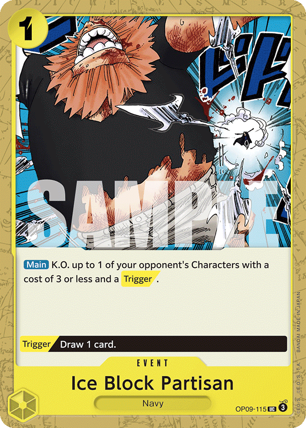 Ice Block Partisan OP09-115 One Piece card
