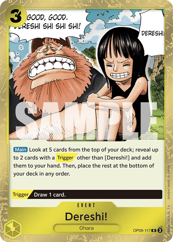 Dereshi! OP09-117 One Piece card